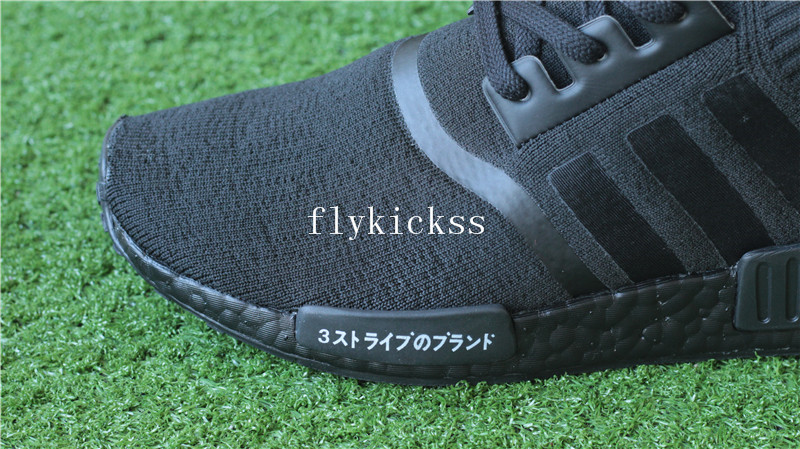 Real Boost Adidas NMD R1 PK Primeknit Triple Black